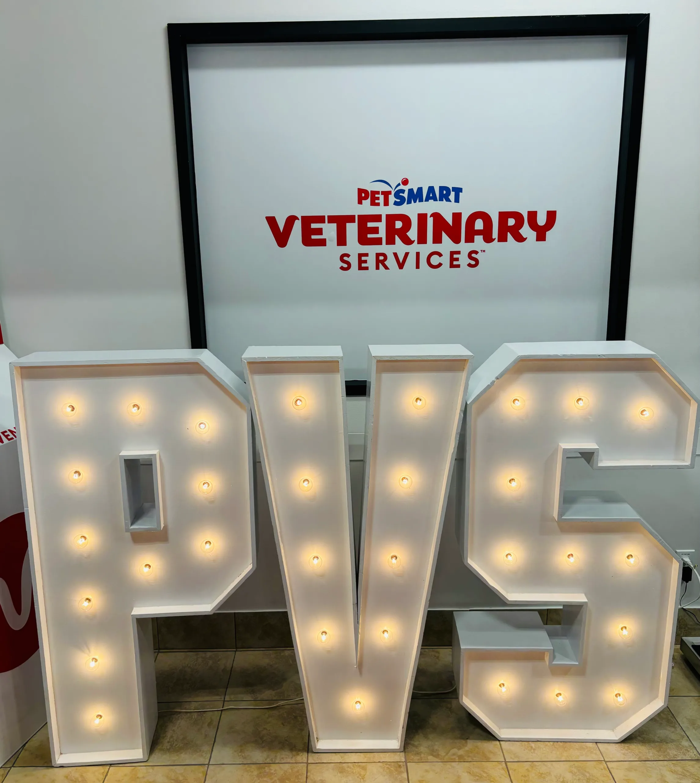 Light up PVS Sign