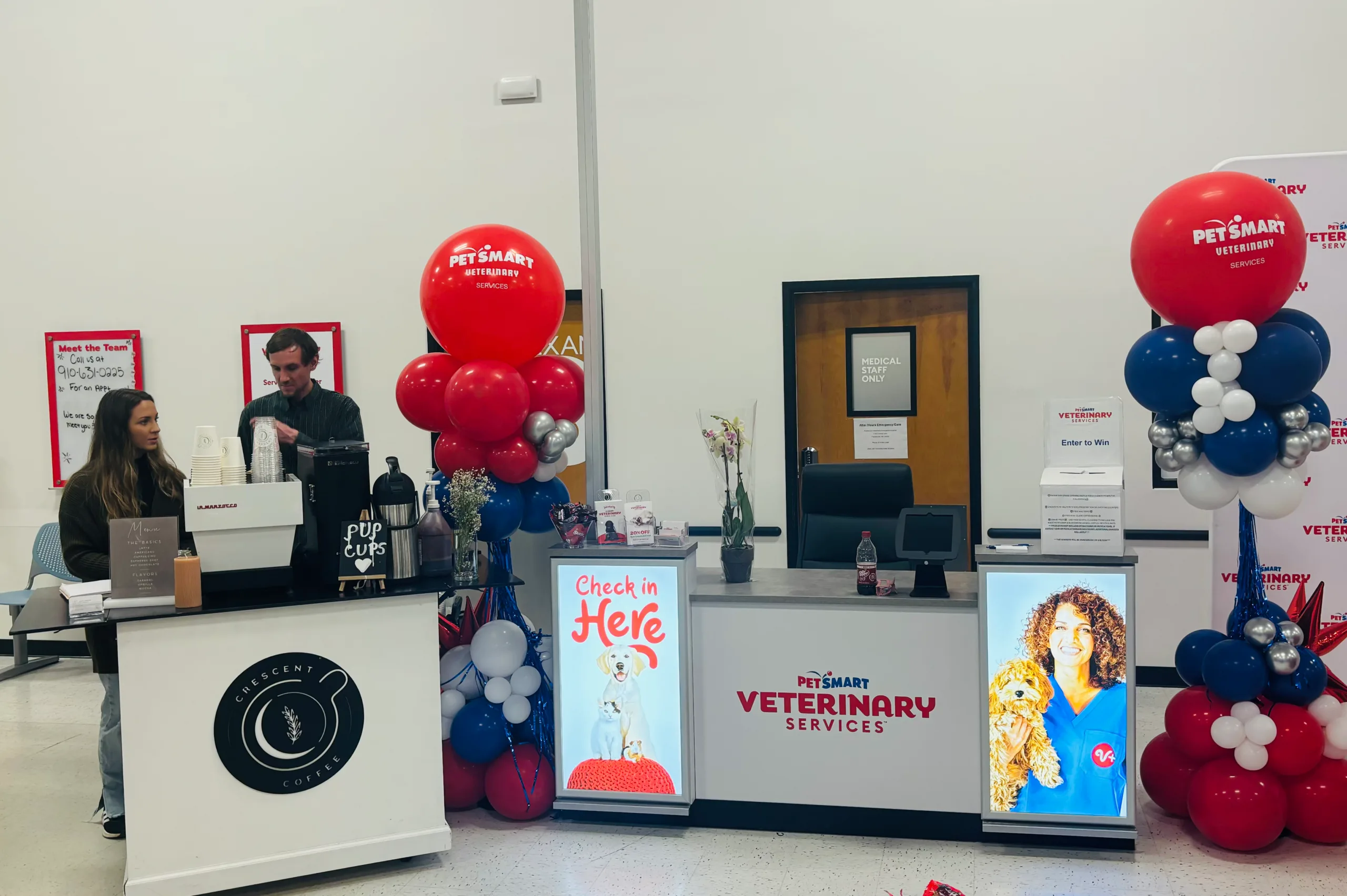 Grand opening information booth