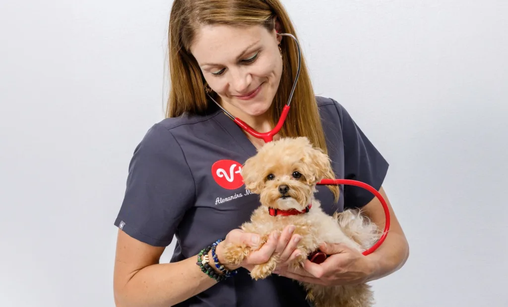 Dr. Mittner with patient Riley